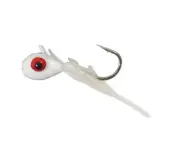 Northland Tackle Rigged Tungsten Mayfly - Glow White - 2 rigged 3 bodies 1/28 oz