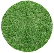 CLISPEED Artificial Grass Tablecloth Faux Grass Mat for Holiday Decor Kitchen Table Placemat Reusable Washable Synthetic Turf Decoration for Parties and Weddings