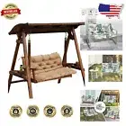 60x40 Inch Waterproof Overstuffed Swing Replacement Cushions for Outdoor Comfort