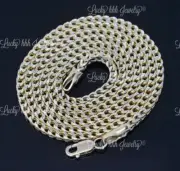 14K Yellow gold Hollow Franco chain Necklace 22 inch 6.10 gram lobster lock
