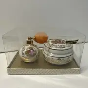 Royal Bavaria Germany Perfume Atomizer Powder Jar Handpainted Porcelain Vintage