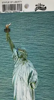 STATUE OF LIBERTY Card Stock Die-Cut(3”x12”)Wubie Print•Banner•Ellis Island•Trip