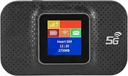 Portable Mobile 4G LTE Hotspot, Mobile Network Modem Router for Travel, Up to 10 Devices, 150 Mbps Speed, with SIM Card Slot, B1 B3 B8 3G WCDMA, B1 B3 B5 B7