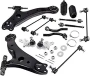ATATQY 14Pcs Front Lower Control Arm Tie Rod End Link Stabilizer Compatible For Toyota Camry 2007-11 4546009050 4547009040 4550309420 4550339275