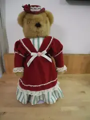 Avon Fine Collectibles Victorian Teddy Bear Plush Figure Vintage 1995