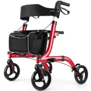 Rollator Walkers for Seniors- Rollator Walker with Seat 8" Wheels- Easy Foldi...