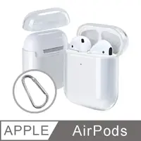 在飛比找PChome24h購物優惠-AirPods 透明矽膠保護套(附扣環)