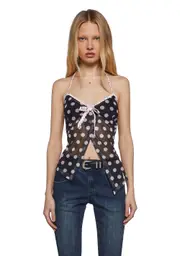 [Sugar Thrillz] Charmed Smile Halter Top
