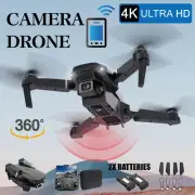 4K GPS Drone with HD Camera Drones WiFi FPV Foldable Quadcopter +2 Battery AU