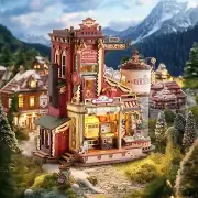 ROBOTIME 3D Wooden Puzzle Toy Dream gift factory DIY Music Box Kid Mom Gift