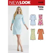 New Look Sewing Pattern 6428 Misses' Knit Dresses