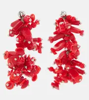 [Dries Van Noten] Dries Van Noten Beaded earrings One Size red