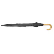 Jeff Banks Walker Umbrella Wind/Rain Canopy Shade Black w/Wooden Handle 97x130cm