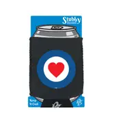 Target Heart - Funny Novelty Stubby Holder With Base