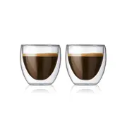 Bodum Pavina Espresso Double Wall Glasses 80ml (Set of 2)