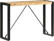 Solid Mango Wood Console Table, Side Hallway Accent Table for Living Room, Entryway, Bedroom—Nightstand, Storage, Narrow Furniture for Spaces