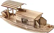 Hohopeti Wooden Boat Model Home Decor Ornament Office Bedroom Craftsmanship Style