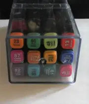 Soho Studio 12 Dual-Tip Alcohol Based Markers BRIGHTS Tones Chisel / Bullet Tip
