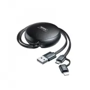 Remax 2a 2 In 1 8 Pin Micro Usb Creation Series Telescopic Charging Data Cable Tint #RC-182i