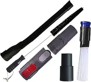 Dryer Vent Cleaner Kit 28 Inch Cleaner Lint Trap Flexible Refrigerator Coil Brush and Vacuum Hose Attachment Set for Vacuum Hoses 1 1/4 inches or Less (6 Pack)