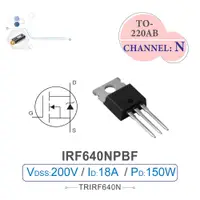 在飛比找蝦皮購物優惠-{新霖材料}IRF640NPBF HEXFET Power 