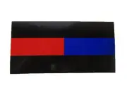 Wholesale Lot of 6 First Responder Thin Red Blue Line Decal Bumper Sticker