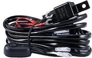 Auxbeam Wiring Harness for LED Light Bar 12V 40Amp Fuse Relay ON/Off Switch (2 Lead 2 Meter Universal)