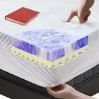 3 Inch Twin Memory Foam Mattress Topper, Ventilated Foam Topper with Viscose ...