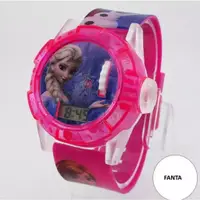在飛比找蝦皮購物優惠-女孩手錶 FROZEN 角色手錶現代 Leser Clock