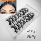 Wispies Fluffy Eye Lash Extension Full Volume Thick 3D Mink False Eyelashes