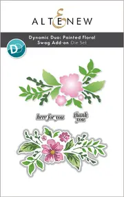 Altenew Dynamic Duo- Painted Floral Swag Add-on Die Set