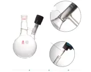 schlenk storage round bottle 0-10mm high vacuum throttle teflon door 24/29 1L