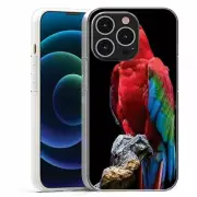 For Apple IPhone 13 Pro Max Mini TPU Case Cover+Glass(Macaw parrot)