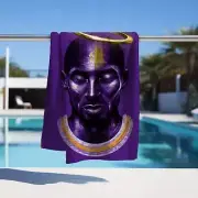 Kobe Bryant Beach Towel, Absorbent Beach Towel, Legendary Kobe Bryant, Fathers D