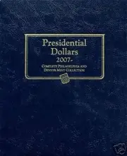 WHITMAN CLASSIC Presidential Dollars Philadelphia & Denver 2007-Date Album #2227