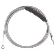 Stainless Braided +4" Clutch Cable 2012-2017 Harley-Davidson Dyna Switchback