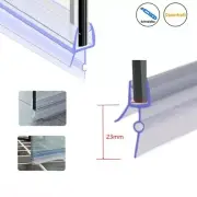 2* Shower Seal Replacement Seal Suitable For Glass Doors Wet And Dry Separation