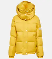 [Yves Salomon] Yves Salomon Shearling-trimmed down jacket AU 18 yellow