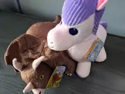 New Kohl’s Plush I Am A Unicorn & Triceratops Golden Book Characters