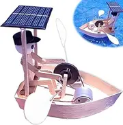 Solar-Powered Rowing Robot, Solar Powered Robot, Creative DIY So-lar Power-ed Boat for Swimming Pool Bathroom, Simulate Rowing Movements, Outdoor Pool & Garden Decoration (1)