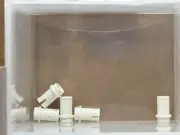 LEGO Parts - White Technic, Pin 1/2 without Friction Ridges - No 4274 - QTY 5
