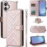 Compatible with Samsung Galaxy A25 5G / SM-A256E (Not Japan, Not SC-53F) Cover,Flip Kickstand Double Card Slot Wallet Case Pink