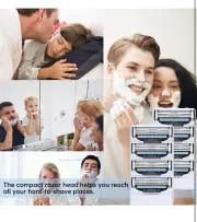 8 Pcs MACH 3 Men's Razor Blades Refill Replacement, Turbo Gillette