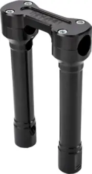 Thrashin Supply Black 8" Hole Shot Risers Internal Wiring 3.5" Center Harley