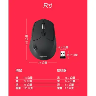 羅技 M720 Triathlon 多工無線滑鼠 跨多台電腦 雷射滑鼠強強滾