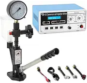 Fuel Pressure Testers,CR-C Common Rail Injector Tester Kit+S60H Fuel Nozzle,600 Bar 8000PSI Multifunction Diesel Injector Testing Machine,for Diesel Drive Fuel Repair Tool(Size:CR-C+S60H)