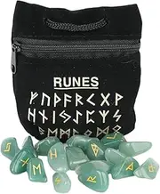 Divination Stones | Crystal Rune Stones Set | Witch Runes with Bag, Crystals and Healing Stones for Beginners (Set of 25) Dobooo