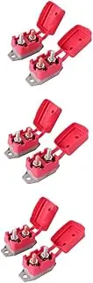 COOLHIYA 6 Pcs Boat/ship Circuit Breaker 12v/24v 50a Ip66 Boot Push-to-reset Stainless Steel Nuts Long-lasting