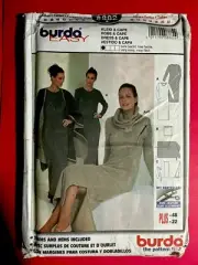 UNCUT Burda 8882 Misses Dress & Robe Sewing Pattern 10-22