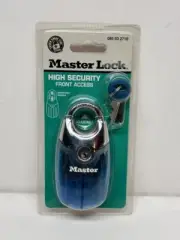 Master Lock Front Access Padlock 193DBLRTGT Blue NOS
